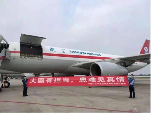 中國援印物資抵達，印著“山川異域，風月同天”八個字